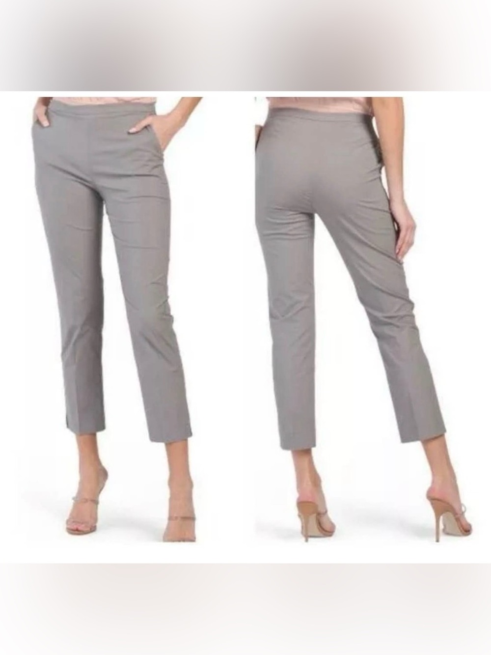 Eileen Fisher Cropped Pants in Light Gray NWT